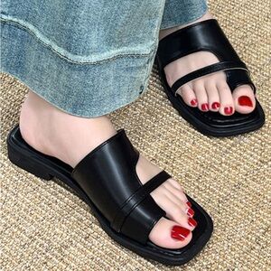 🆕 Slip On Flat Thong Sandals